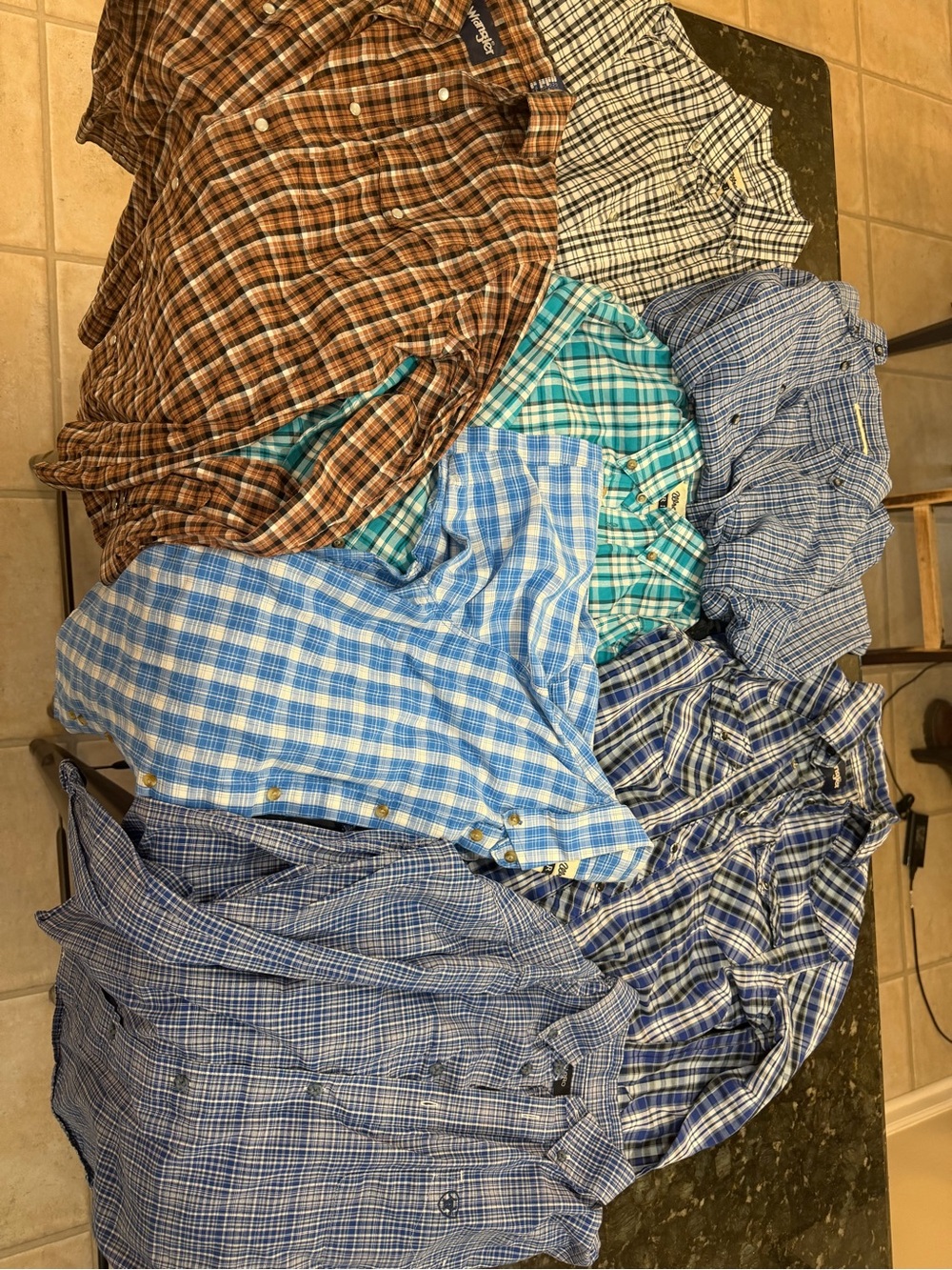 Boys Plaid Button-Up Shirt Bundle